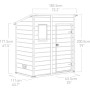 Keter Manor Pent 6X4 Casetta da Giardino in Resina, Colore Grigia, Ottima Per Riporre Attrezzi, Bici, Mobili da Giardino e Acces