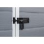 Keter Manor Pent 6X4 Casetta da Giardino in Resina, Colore Grigia, Ottima Per Riporre Attrezzi, Bici, Mobili da Giardino e Acces