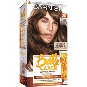 Garnier Belle Color Colorazione Permanente, Risultato Naturale e Luminoso, 20 Castano Chiaro