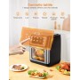 Innsky Friggitrice ad aria 10L, Forno ad aria calda 10 in 1 con Touch Screen a LED digitale, Friggere Senza Olio da 1500W, Grigl