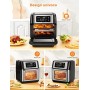 Innsky Friggitrice ad aria 10L, Forno ad aria calda 10 in 1 con Touch Screen a LED digitale, Friggere Senza Olio da 1500W, Grigl