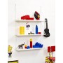 Contenitore Portavivande Lego a 8 Bottoncini, Piccolo Contenitore o Portamatite, Rosso