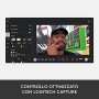 Logitech StreamCam per Streaming Live e Creazione di Contenuti, Video verticale in Full HD 1080p a 60 fps, Opzioni di montaggio 