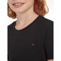 Tommy Hilfiger Boys Basic CN Knit S/s Maglietta, Nero (Meteorite 055), 128 (Taglia Produttore: 8) Bambino
