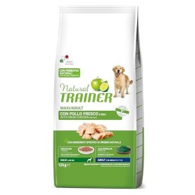 Natural Trainer - Cibo per Cani Adulti di Grande Taglia, Alimento Secco con Pollo Fresco e Riso, 12 kg