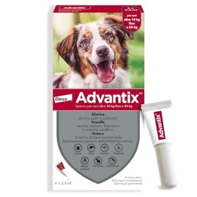 Advantix Spot-on per Cani dai 10Kg ai 25Kg - 4 pipette da 2.5ml