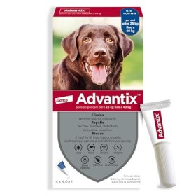 Advantix Spot-on per Cani da 25 a 40 Kg - 4 pipette da 4,0 ml