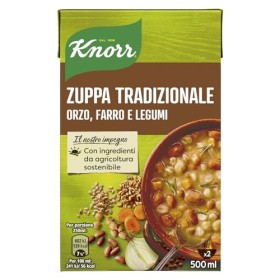Knorr - Zuppa Tradizionale, Con Orzo, Farro E Legumi, 2 Porzioni - 500 Ml