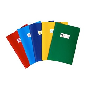 Favorit 400113432 - Copri Quaderni A4 con Etichetta, set da 10 pezzi, Multicolori
