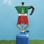 Bialetti Moka Express Italia Collection (Tricolore) Caffettiera, Alluminio, 3 Tazze