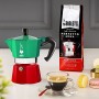 Bialetti Moka Express Italia Collection (Tricolore) Caffettiera, Alluminio, 3 Tazze