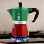 Bialetti Moka Express Italia Collection (Tricolore) Caffettiera, Alluminio, 3 Tazze