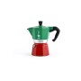Bialetti Moka Express Italia Collection (Tricolore) Caffettiera, Alluminio, 3 Tazze