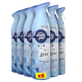 Ambi Pur Profumatore per Ambienti Spray Air Effects Lenor Risveglio Primaverile, Maxi Formato 6 x 300 ml