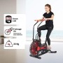 CARE FITNESS - Bicicletta ad aria CA-700 Air Bike con resistenza ad aria, 6 programmi di allenamento, bicicletta ellittica 2 in 