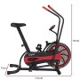 CARE FITNESS - Bicicletta ad aria CA-700 Air Bike con resistenza ad aria, 6 programmi di allenamento, bicicletta ellittica 2 in 