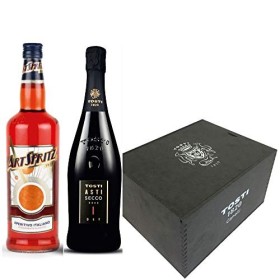 Artspritz Spritz Wooden Box: 4 Asti Secco Docg + 2 Art Spritz - Confezione da 6: 4 x750 ml + 2 x 1000ml