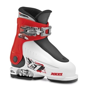 Roces Idea, Scarponi da Sci Unisex Bambini, White/Red/Black, MP 16.0-18.7