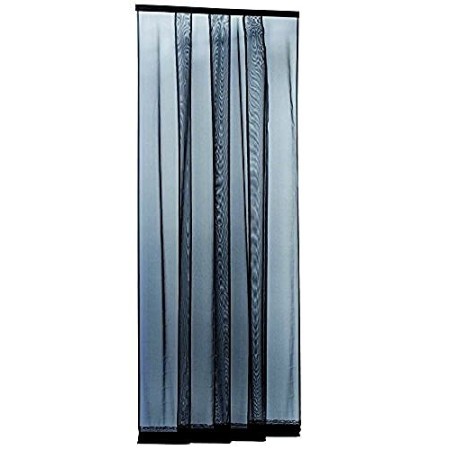 Blinky 74210 Zanzariere a Strisce Eccostri, 4 Bandelle, 100 x 250 cm, Antracite