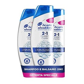 Shampoo Head & Shoulders Classic Clean 2 in1, Shampoo e Balsamo Antiforfora, 1620 ml