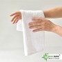 NatureMark - Set di 8 Asciugamani in Spugna, 100% Cotone, Bianco