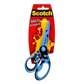 3M Scotch Deco Forbici, Adatte ai Bambini dai 12 Anni in Su, Lame di Acciaio Inossidabile ed Antiadesivo, Impugnatura Comfort, A