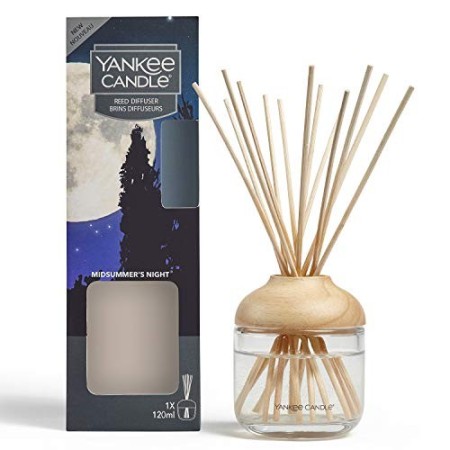 YANKEE CANDLE Diffusore di Aroma a Bastoncini, Notte di Mezza Estate, 120 ml, Durata della fragranza: Fino a 10 Settimane