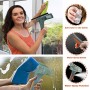 Lavavetri estensibile con spruzzo, 3 in 1 lavavetri per finestra, 76'' kit per la pulizia di finestre alte per interni ed estern