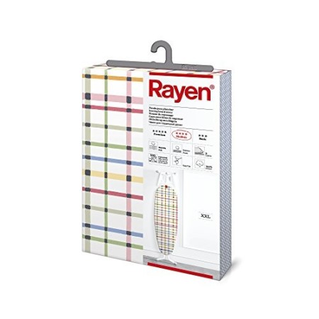 Rayen | Fodera per asse da stiro universale XXL (fodera da stiro imbottita, facile da posizionare con sistema EasyClip) | 3 stra