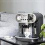 Gaggia RI8525/01 Carezza Deluxe Macchina da Caffè Espresso Manuale, per Macinato e Cialde, Grigio/Nero