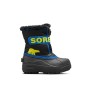 Sorel Childrens Snow Commander, Scarponcino Invernale Unisex-Bambini, Nero/Blu (Black/Super Blue), 28 EU
