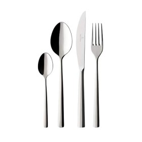 Villeroy & Boch Piemont, Servizio di Posate, Acciaio Inossidabile, Argento, 24 Pezzi