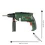 Theo Klein 8413 Trapano Bosch, Punta rotante a batterie con effetti sonori e luminosi, 28.5 x 4.5 x 4.5 x 16 cm, Giocattolo per 