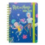 Diario Scuola Settimanale 2020/2021 Rick & Morty, 12 mesi, A5, spazi extra per la pianificazione, adesivi stickers
