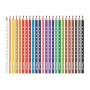 Pelikan 700665 Matite Colorate per Bambini, 24 Colori Silverino, Scorta Scuola, Forma Triangolare Ergonomica, Diametro Spessore 