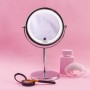 Beurer BS 55 Specchio Cosmetico Illuminato con Doppia Superfice Riflettente, Normale e Ingrandimento 7x