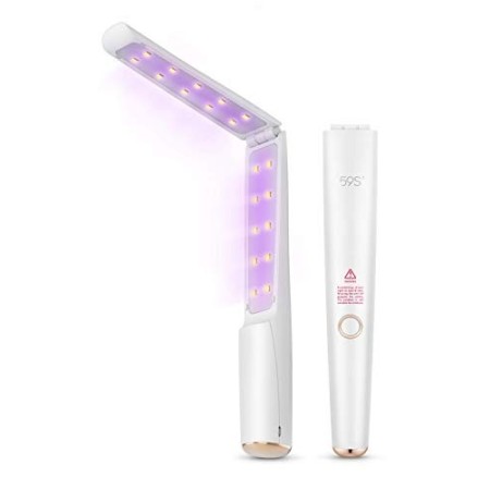 Sterilizzatore UV, 59S Sterilizzatore Portatile UV 3min Sterilizzazione Rapida 99,9% con 20 LED UV-C, Pieghevole Ricaricabile Fa