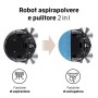 ZACO V5sPro – Robot Aspirapolvere – Robot Lavapavimenti e Aspirapolvere 2 in 1 Ultrapiatto – Efficace per peli di animali,