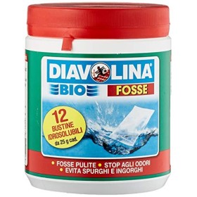 Diavolina 3349720 Bio Fosse Disincrostante, 12 Bustine, 25 Grammi