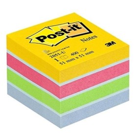 Post-it Notes Mini Cubo, 51 x 51 mm, 400 Fogli, Multicolore (Ultra)