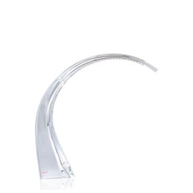 Kartell Taj Mini Lampada da Tavolo 3 W, Bianco(Cristallo), 9.5 x 32 x 31 cm