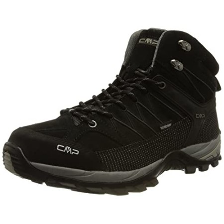 CMP Rigel Mid Trekking Shoe WP, Scarpe Alta Uomo, Nero (Negro-Grey 73uc), 45 EU