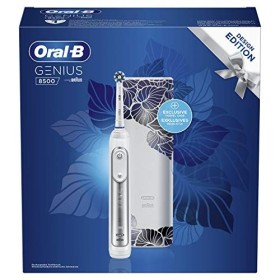 Oral-B Genius 8500 Design Edition Spazzolino Elettrico Ricaricabile, 1 Spazzolino Premium Argento Connesso, 5 Modalità di Spazz