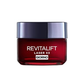 L'Oréal Paris Crema Viso Giorno Revitalift Laser X3, Azione Antirughe Anti-Età con Acido Ialuronico e Pro-Xylane, 50 ml
