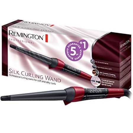 Remington CI96W1 Silk Curling Wand Arricciacapelli, Forma a Spirale, Standard