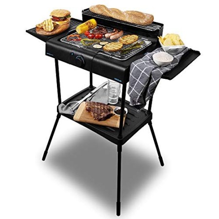 Cecotec Barbecue elettrica PerfectCountry BBQ con Potenza di 2000 W e Rivestimento RockStone (con Gambe)