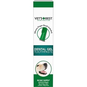 Vet's Best Dentifricio per cani, pulizia dei denti e fresco respiro Dental Care Gel, 100g