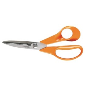 FISKARS Forbici da Cucina Inox Manico Arancione Ergonomico 18