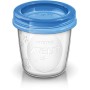 Philips Avent SCF618/10 Set Vasetti per Conservare il Latte Materno e le Pappe, 10 pezzi, 180ml + 2 Adattatori