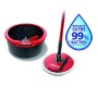 Vileda Spin & Clean SpinMop Sistema Lavapavimenti, Nero E Rosso